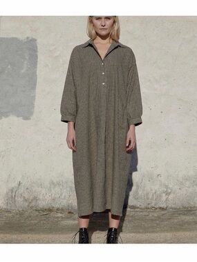 Esby Hazel Dress in XS/S (Black and White Gingham)